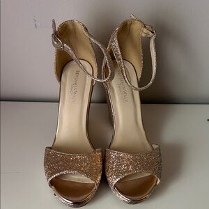 Benjamin Walk Sparkling Rose Gold Women's Wedge Heels